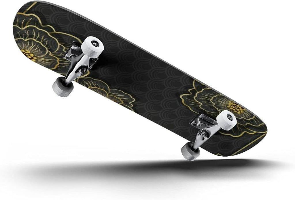 Skateboards Watercolor Eucalyptus Leaf Stock Illustration Classic Concave Skateboard Cool Stuff Teen Gifts Longboard Extreme Sports for Beginners and Professionals