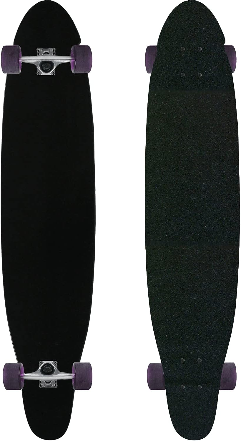 9" x 43" Longboard Dipped Black Complete