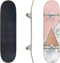 Skateboards Pretty Tattoo Rock Roses Seamless Repeat Wallpaper Tile Classic Concave Skateboard Cool Stuff Teen Gifts Longboard Extreme Sports for Beginners and Professionals