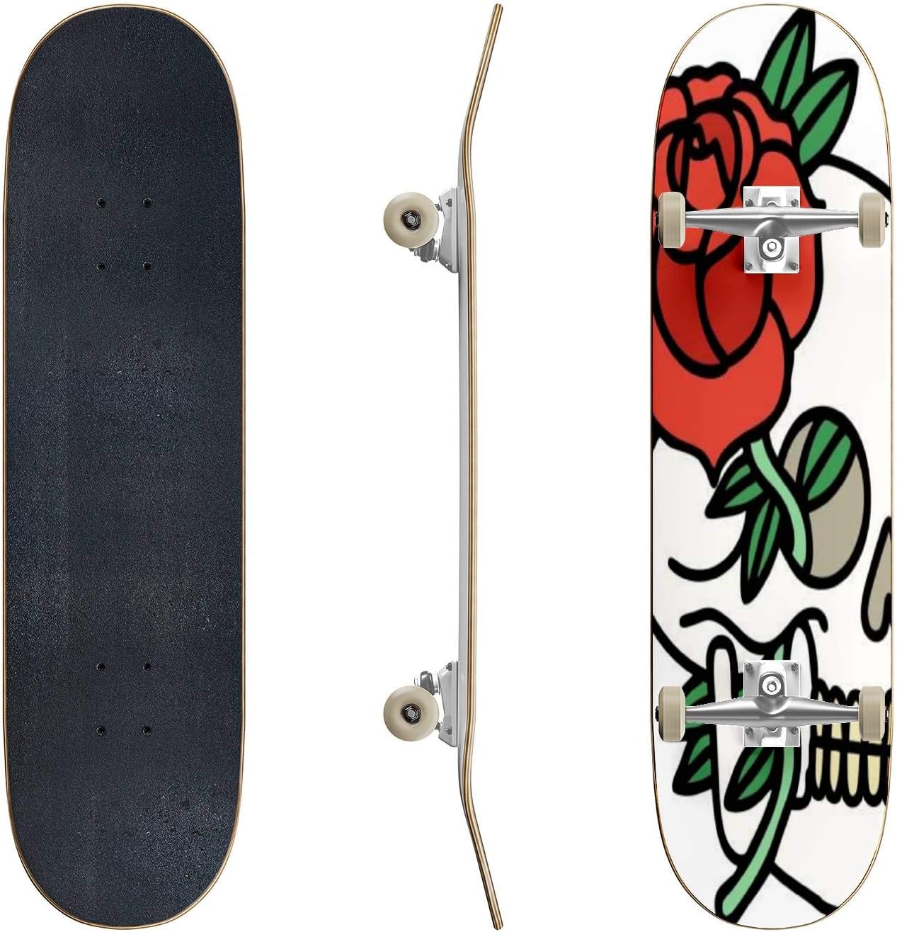 Skateboards Music Poster Template for Rock Concert Dog with Microphone Stock Classic Concave Skateboard Cool Stuff Teen Gifts Longboard Extreme Sports for Beginners and Professionals