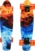 Skateboards 22 inch Complete Skateboard Deck Mini Cruiser for Kids Boys Girls Youths Beginners