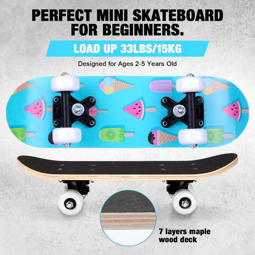 7 Pcs Skateboard for Toddlers Beginners Knee Elbow Pads Wrist Guards Gear Set